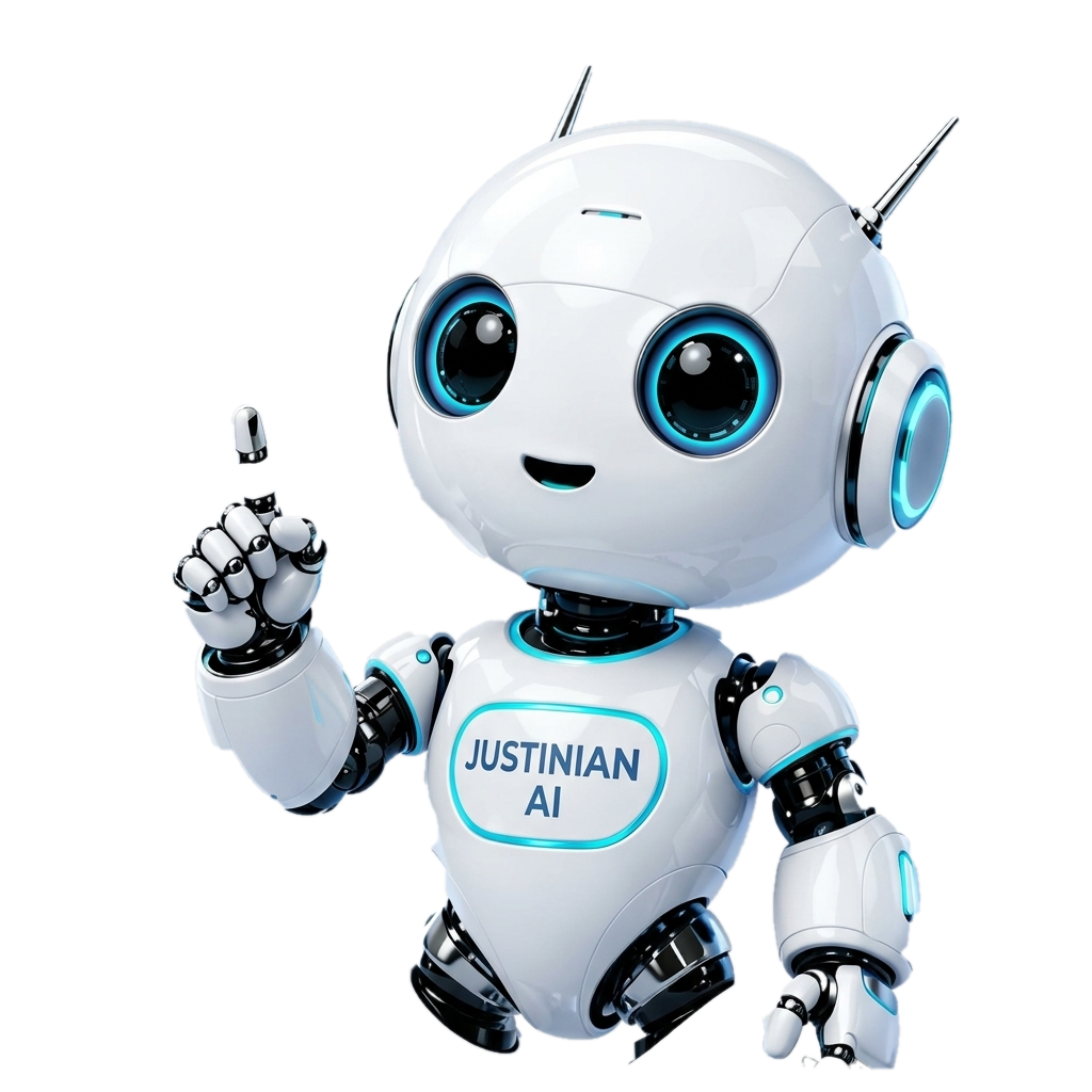 Justinian AI Robot Mascot